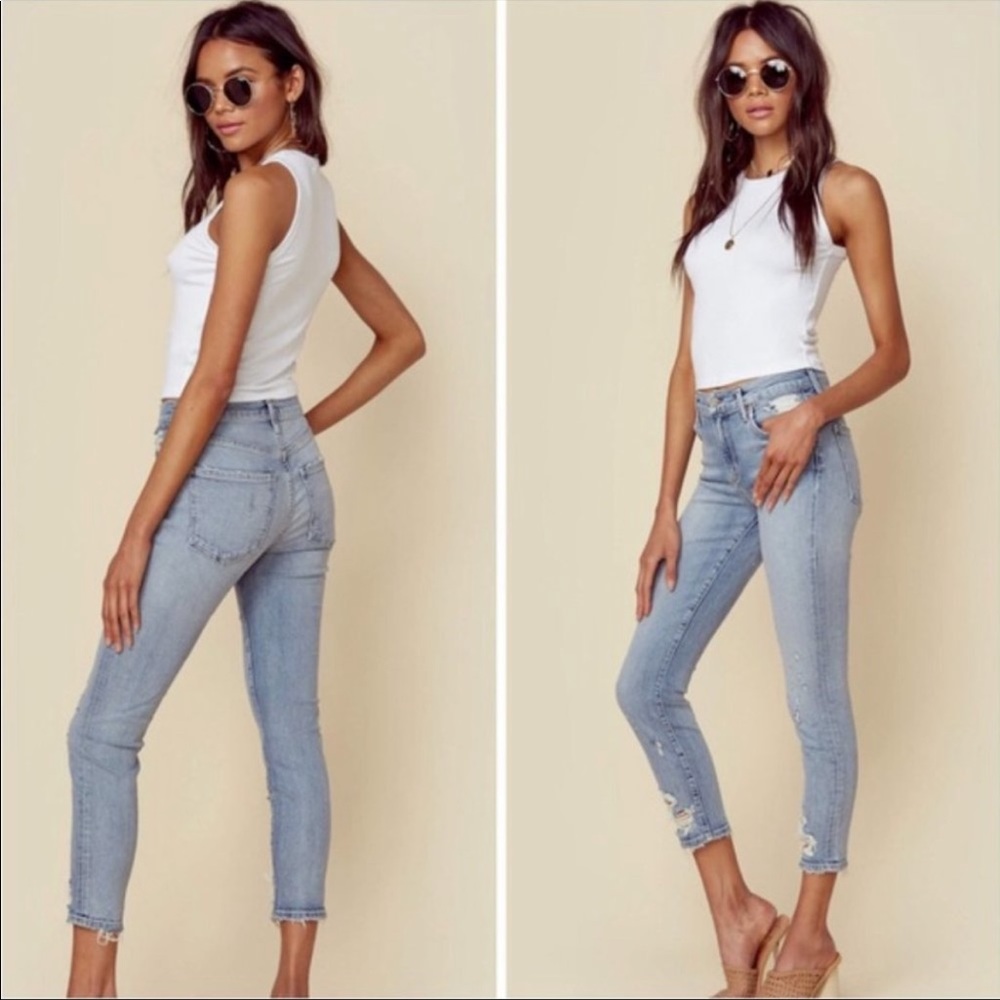 AGOLDE Cropped Denim Jeans - Picture 3 of 12